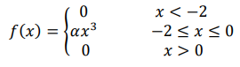 Плотность распределения вероятностей непрерывной случайной величины задана формулой: 𝑓(𝑥) = { 0 𝑥 < −2 𝛼𝑥 3 −2 ≤ 𝑥 ≤ 0 0 𝑥 > 0 Найти