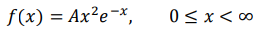 Плотность вероятности случайной величины 𝑋 равна: 𝑓(𝑥) = 𝐴𝑥 2 𝑒 −𝑥 , 0 ≤ 𝑥 < ∞ а) Найти коэффициент 𝐴; б) построить функцию распределения 𝐹(𝑥); в) вычислить
