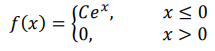 Плотность распределения случайной величины 𝑋 имеет вид: 𝑓(𝑥) = { 𝐶𝑒 𝑥 , 𝑥 ≤ 0 0, 𝑥 > 0 Вычислить константу 𝐶, функцию распределения 𝐹(𝑥), математическое