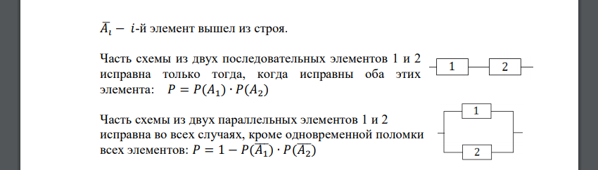 Вероятности отказа элементов 1, 2, 3, 4, 5 соответственно равны q1=0,1; q2=0,2; q3=0,3; q4=0,4; q5=0,5 q6=0,6 . Найти вероятность того, что сигнал