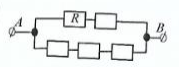 Сопротивление каждого резистора в цепи на рисунке равно 10 Ом. Участок подключен к источнику постоянного напряжения с