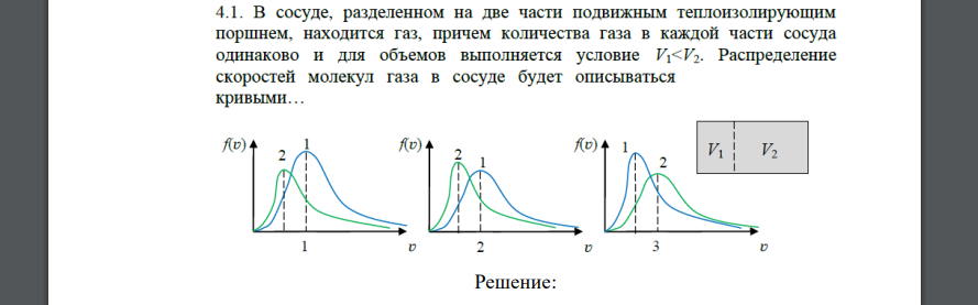 Сосуд разделен на две