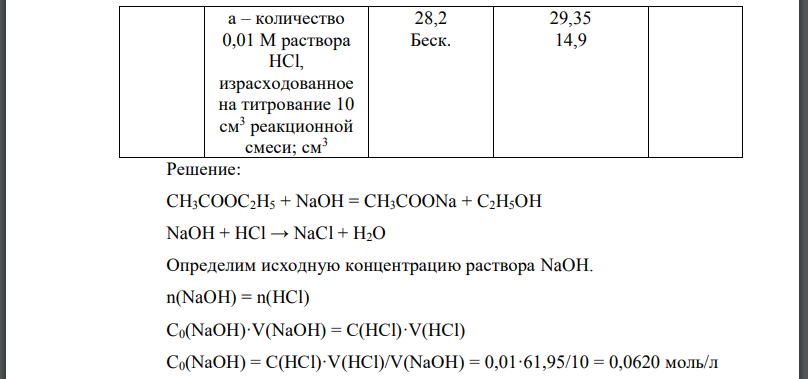 Считая порядок данной реакции равным молекулярности, найдите константу скорости данной реакции, протекающей