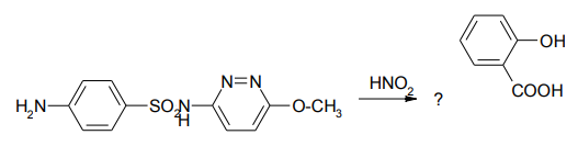 Допишите схему реакции получения салазосульфопиридазина. Укажите, к какому классу относится продукт реакции. Что достигается таким