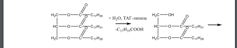 Для триацилглицерина заданного состава напишите уравнения реакций полного окислительного распада в аэробных условиях с