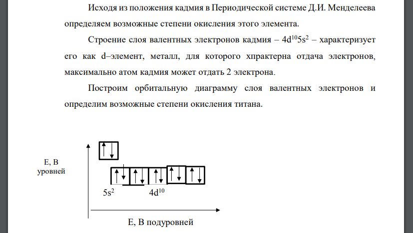 Постройте Е – рН диаграмму для элемента Вашего варианта и определите наиболее вероятные степени окисления его в окислительной и восстановительной средах.