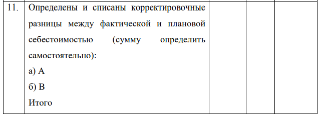 Условие: Предприятие выпускает два вида продукции А и В. В течение месяца произведены следующие затраты на изготовление