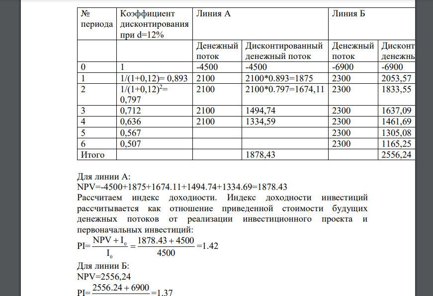 Предприятие рассматривает целесообразность приобретения новой технологической линии. На рынке имеются