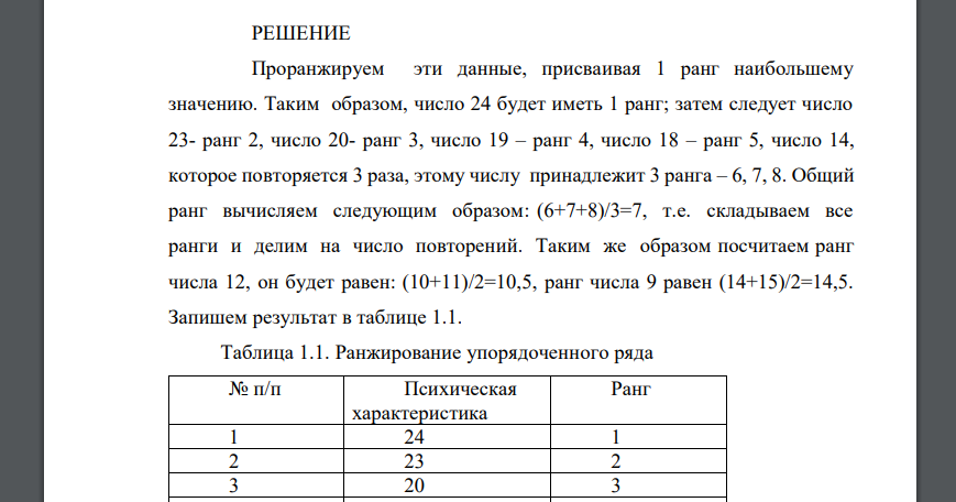 Представление количественных данных. Различные этапы представления данных. Несгруппированные ряды