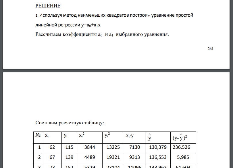 По семи предприятиям имеются данные по среднедневной заработной плате (У) и среднедушевому прожиточному минимуму в день на одного