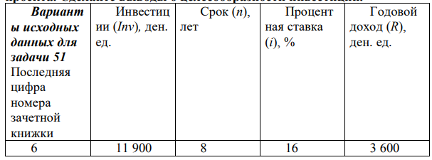 Предприятие приобретает оборудование по цене Inv денежных единиц, а затем в течении п лет эксплуатация этого оборудования будет