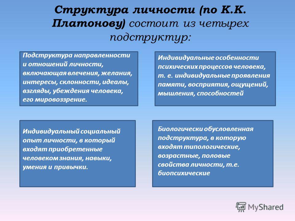 Направленность личности интересы склонности