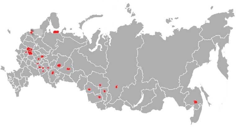 Карта кластеров россии 2022