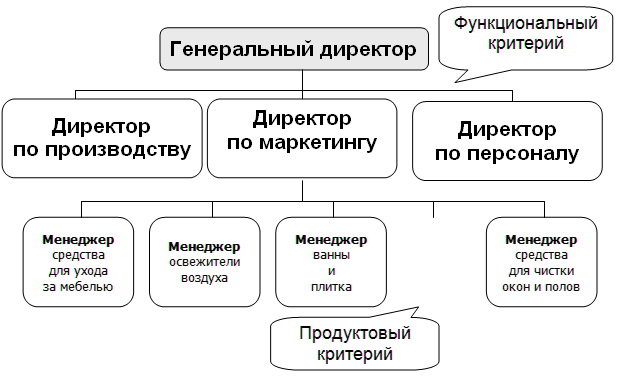 Комбинированная  структура управления предприятием 