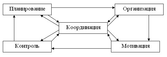 Конкретной организации. Рис. 3.1. Схема процесса управления.