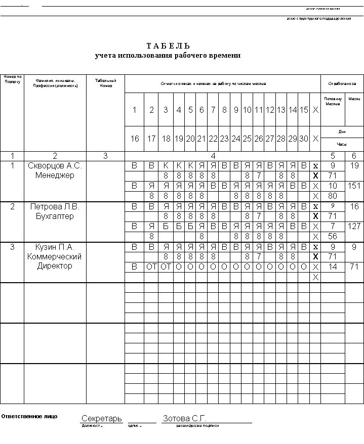 табель учета рабочего1
