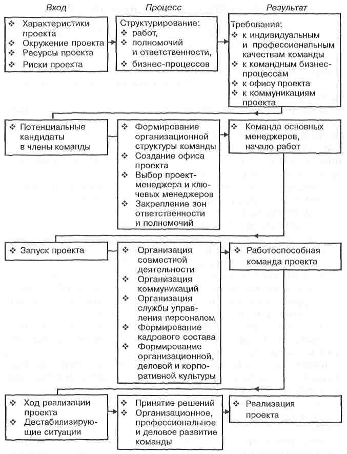 Управление командой проекта курсовая