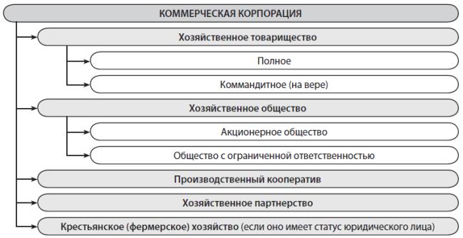 Виды корпораций