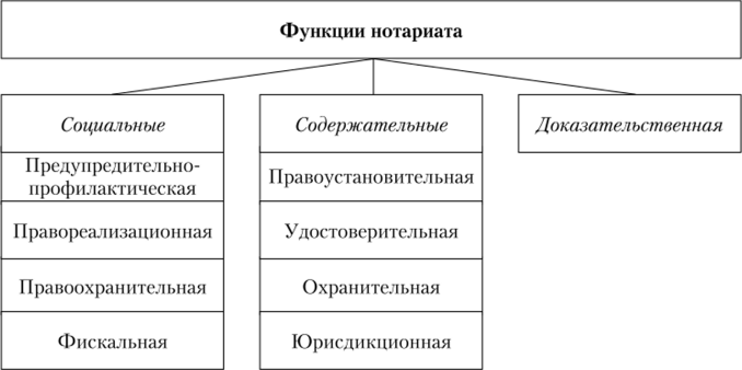 Основные функции нотариата