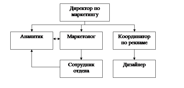 Отдел маркетинга структура должности схема