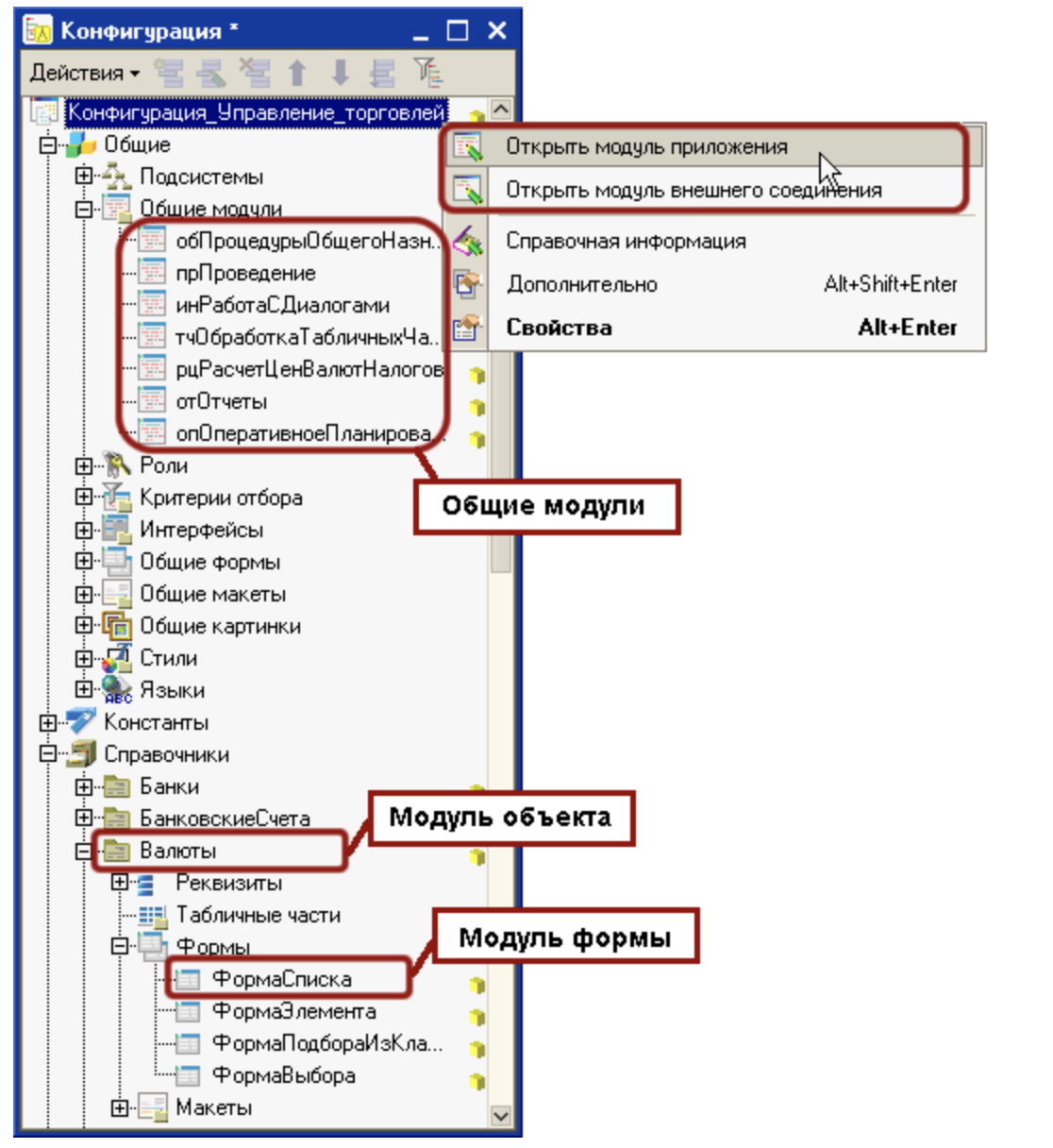 1с имя общего модуля. Модули конфигурации 1с схема. Программный модуль 1с. Контекст модуля формы 1с. Модуле приложения конфигурации 1с.