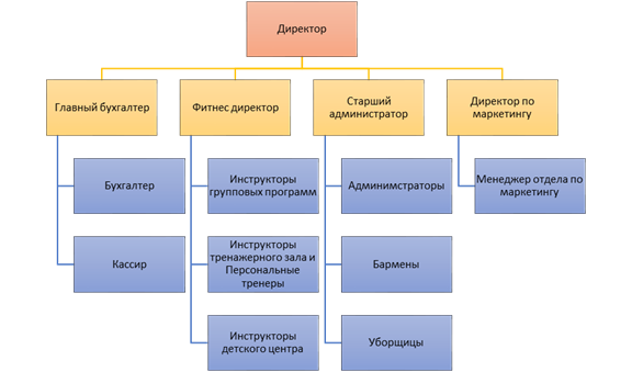 Структура фитнес клуба