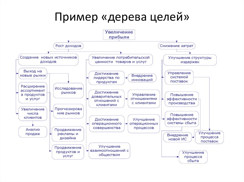 Постановка целей проекта и анализ результатов проекта представляют собой элементы функций