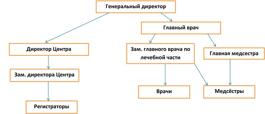 Структура стоматологической поликлиники схема