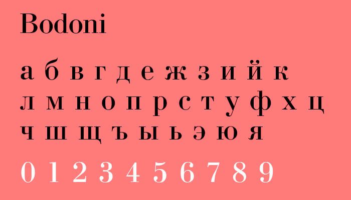 bodoni