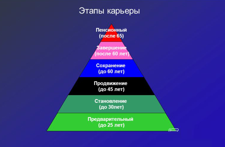 Виды деловой карьеры схема