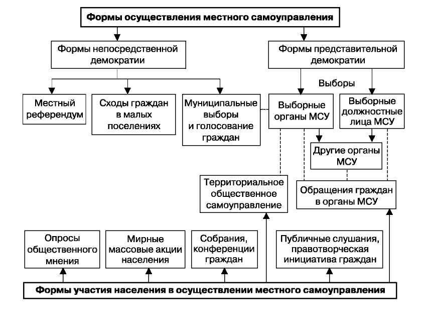 Система гарантий местного самоуправления схема