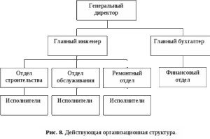 ÐÑÐ³Ð°Ð½Ð¸Ð·Ð°ÑÐ¸Ð¾Ð½Ð½Ð°Ñ ÑÑÑÑÐºÑÑÑÐ° ÑÑÑÐ¾Ð¸ÑÐµÐ»ÑÐ½Ð¾Ð¹ ÐºÐ¾Ð¼Ð¿Ð°Ð½Ð¸Ð¸ ÑÑÐµÐ¼Ð° Ð½Ð° Ð¿ÑÐ¸Ð¼ÐµÑÐµ Ð¾Ð¾Ð¾