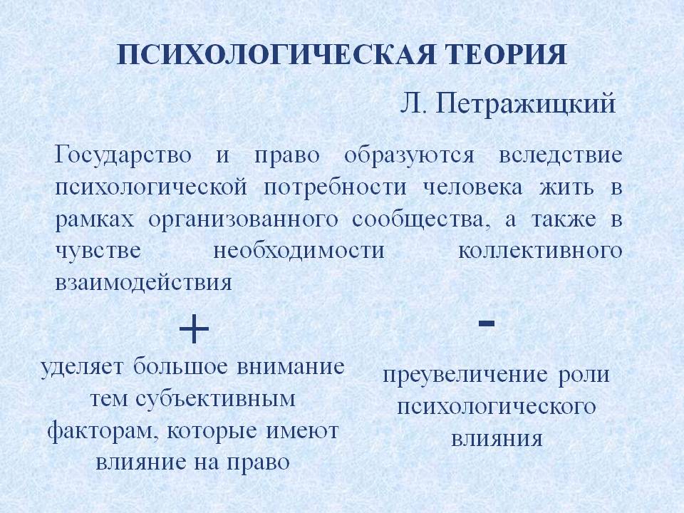 Теория плюсы и минусы. Психологическая теория происхождения гос ва. Психологическая теория происхождения права. Теория происхождения права психологическая теория. Психологическая теория происхождения государства схема.