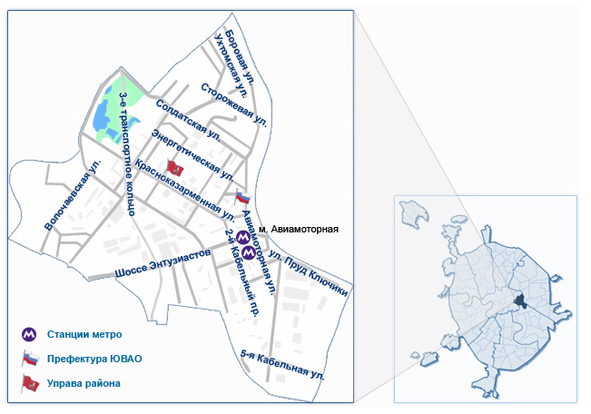 Карта москвы лефортово на карте