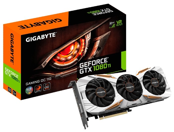 ÐÐ¸Ð´ÐµÐ¾ÐºÐ°ÑÑÐ° GIGABYTE GeForce GTX 1080 Ti 1544MHz PCI-E 3.0 11264MB 11010MHz 352 bit DVI HDMI HDCP Gaming OC