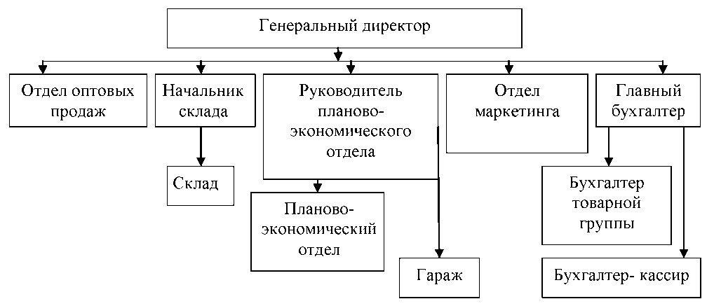 Структура торговой организации схема