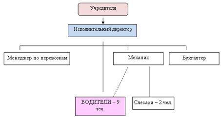 Организационная структура управления ООО «Стэлс Транс»