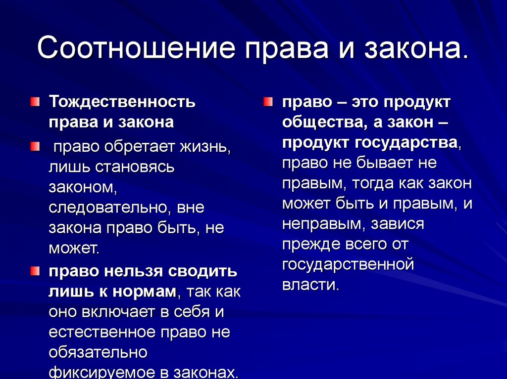 Сопоставь термины. Соотношение понятий право и закон. Право и закон: характер соотношения.. Право и закон общее и различия. Взаимосвязь права и закона.