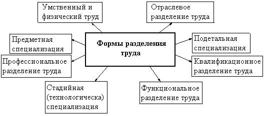 Формы разделения труда