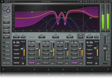 C6 Multiband Compressor Plugin with Sidechain | Waves