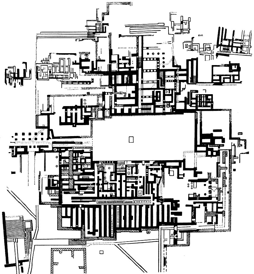 План Кносского дворца.