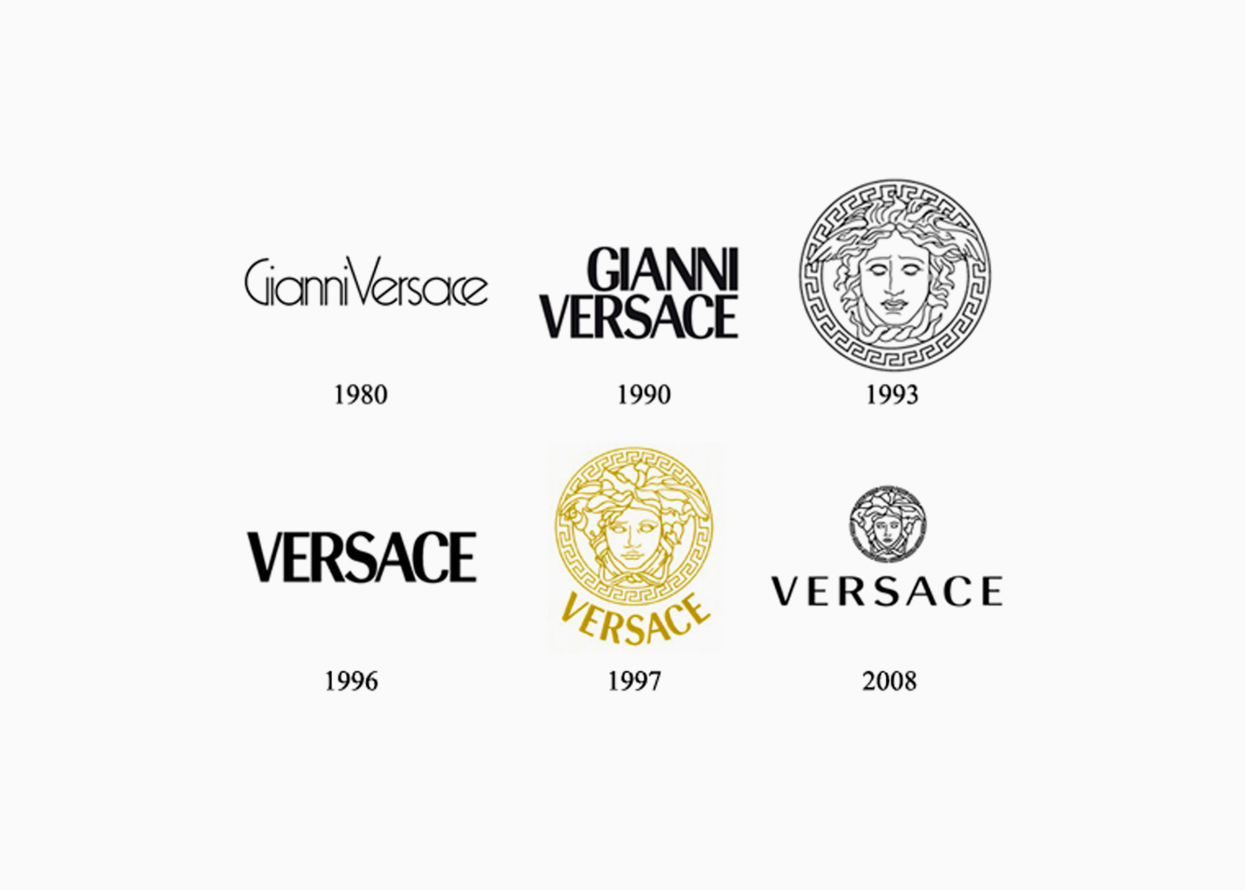 VERSACE: история итальянского логотипа