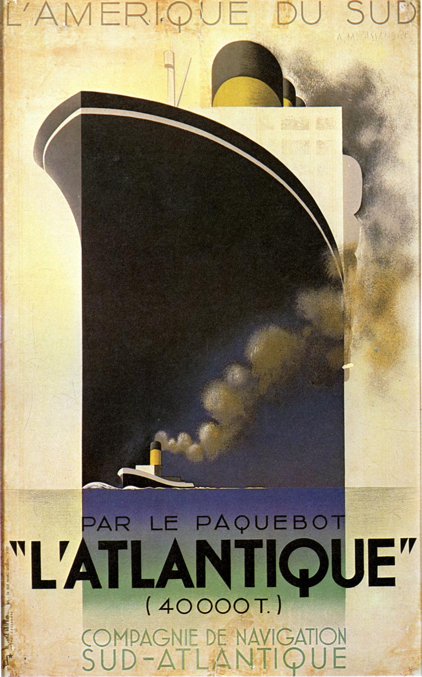 latlantique art deco poster