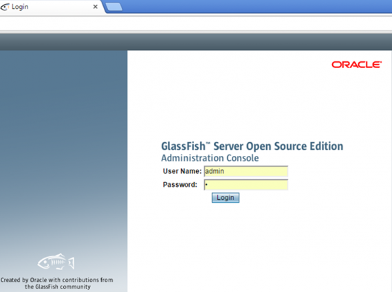 Вход в админку GlassFish по паролю