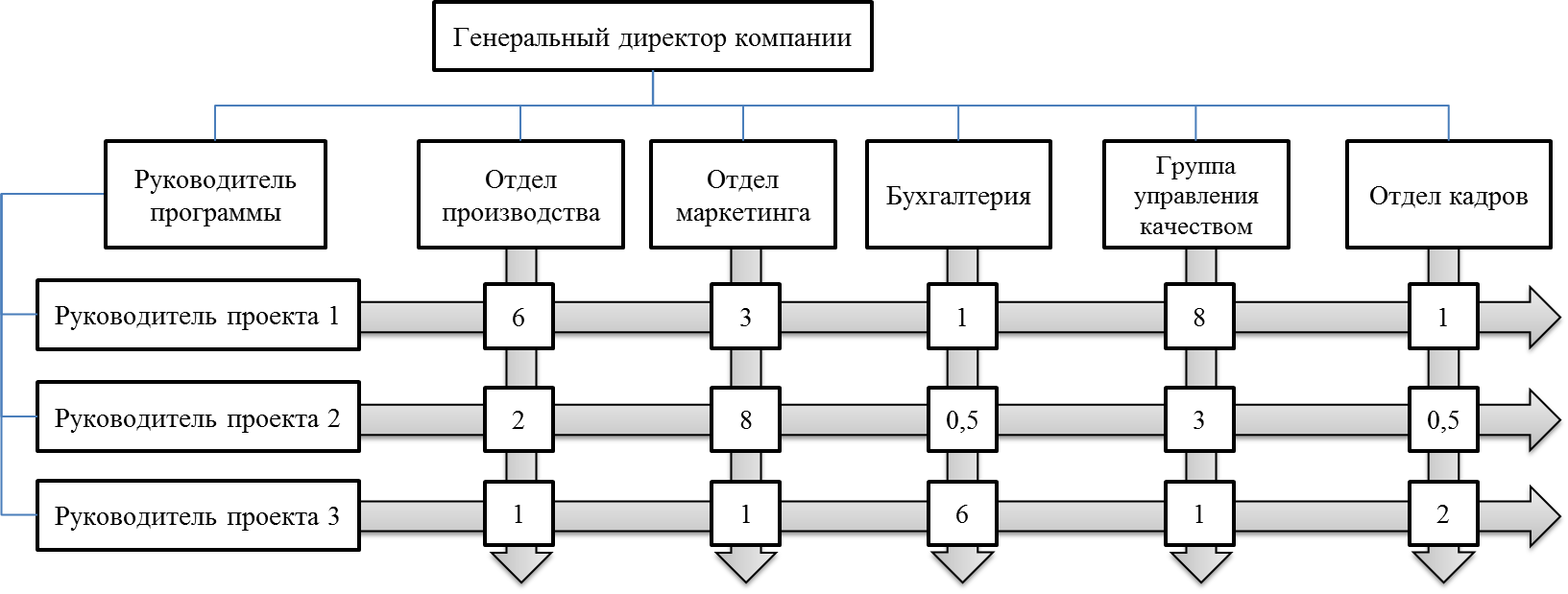 Матричная структура управления проектом