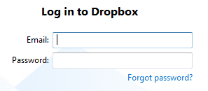 вход в dropbox